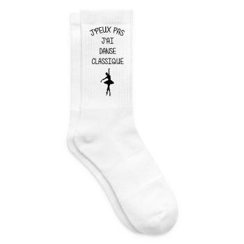 I can't, I have classical dance - Tennis socks - white - Right