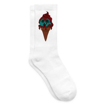Schmelzende MonsterEis - Tennissocken - Weiß - Rechts