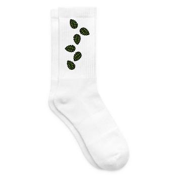 Tannenzapfen Symbol - Tennissocken - Weiß - Rechts