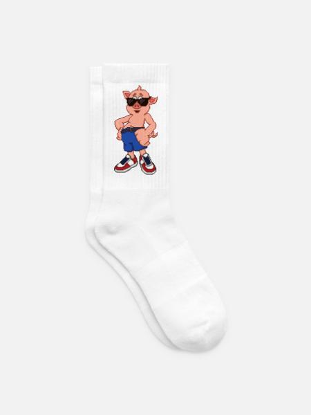 Cool Pig - Tennissocken - Weiß