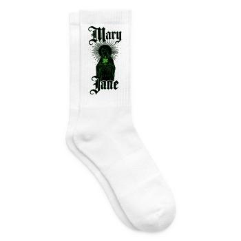 Mary_color_green_nowe1 - Tennissocken - Weiß - Rechts