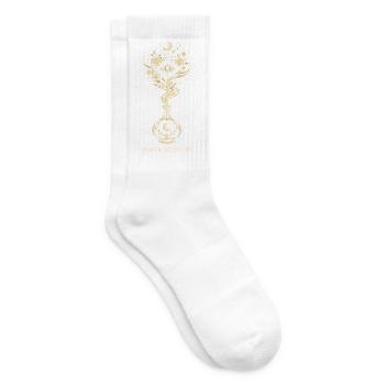 Innere Alchemie-Mond-Blumenkunst - Tennissocken - Weiß - Rechts