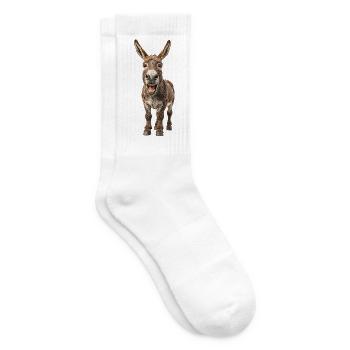 Esel - Tennissocken - Weiß - Rechts