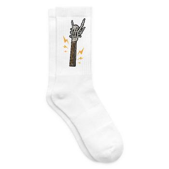 Gitarre Skelett Rock - Tennissocken - Weiß - Rechts