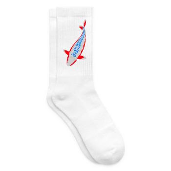 Koi - Nishikigoi - Tennis socks - white - Right