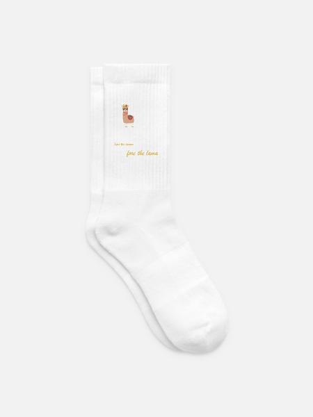 Regal Llama Crown Tee - Tennissocken - Weiß