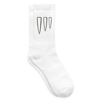 Drei-Punkt-Stammessymbol - Tennissocken - Weiß - Rechts