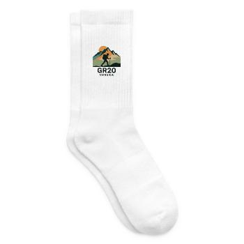 GR 20 CORSICA - Tennis socks - white - Right