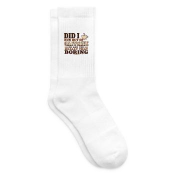 Did I Run Out of Caffeine or Are You Really That B - Tennis socks - white - Right