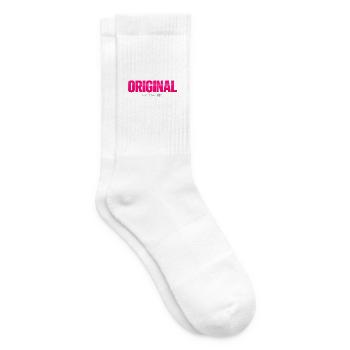 Original Seit Tag Eins Neon Pink - Tennissocken - Weiß - Rechts