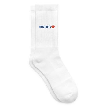 Hamburg Heart - Tennis socks - white - Right