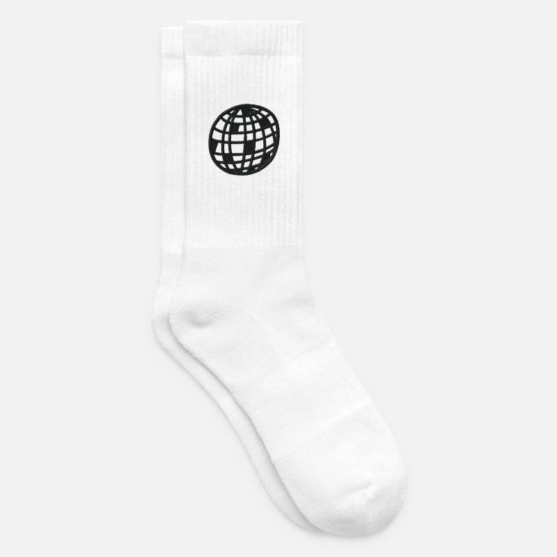 Diskokugel - Tennissocken - Weiß