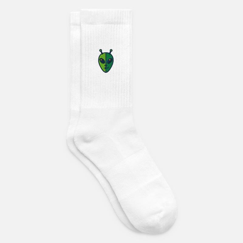 Twofaced alien - Tennissocken - Weiß