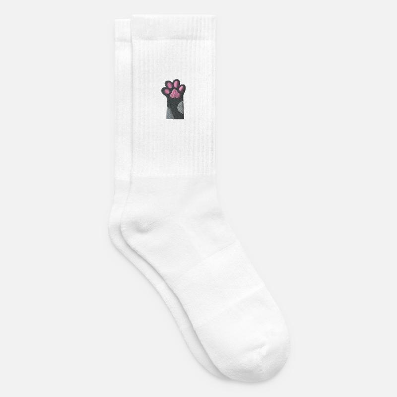 Katzenpfote - Tennissocken - Weiß