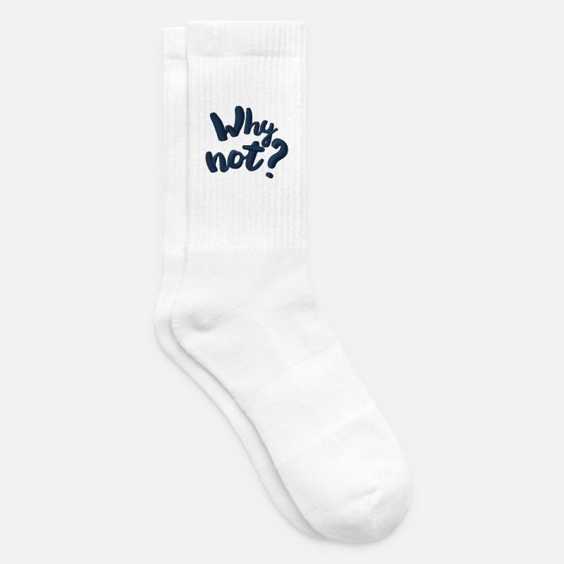 Why not? Embroidered - Tennis socks - white