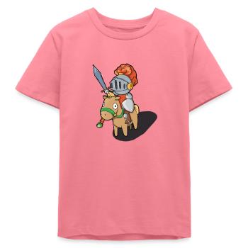 Ritter - Teenager Organic T-Shirt Mini Creator von Stanley/Stella - Pink  - Vorne