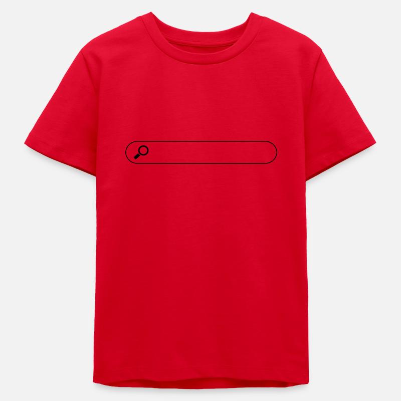 Boîte de recherche - T-shirt ado bio Stanley/Stella - rouge