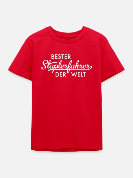 Staplerfahrer - Teenager Organic T-Shirt Mini Creator von Stanley/Stella - Rot