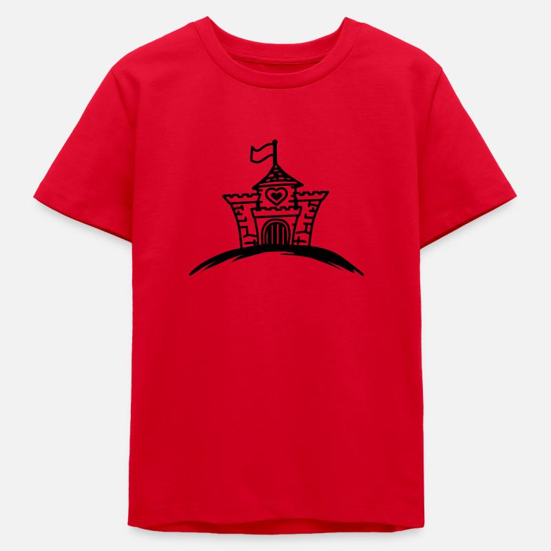 castle - T-shirt ado bio Stanley/Stella - rouge