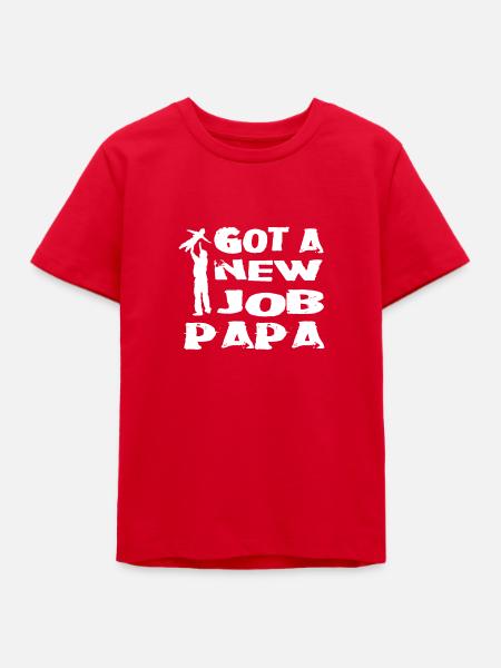 Elternzeit papa - Teenager Organic T-Shirt Mini Creator von Stanley/Stella - Rot