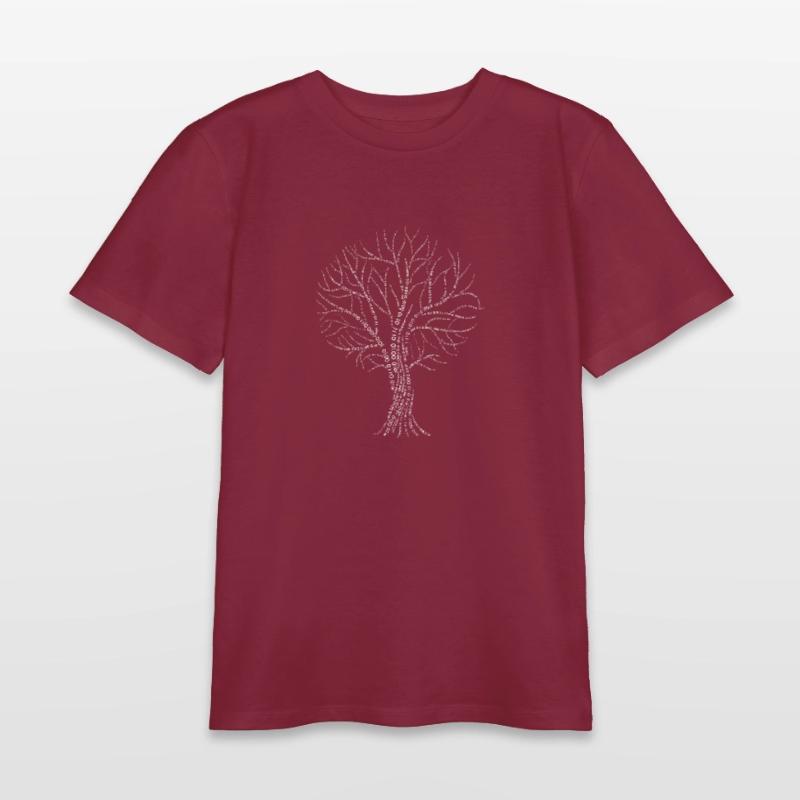 Binary Tree Zero One Code Gift Branch Branch Teens Organic T-shirt by Stanley/Stella