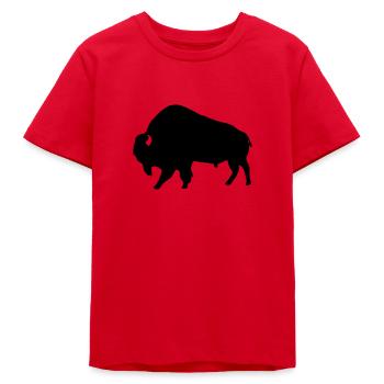 Bison - Teens Organic T-shirt by Stanley/Stella - red - Front