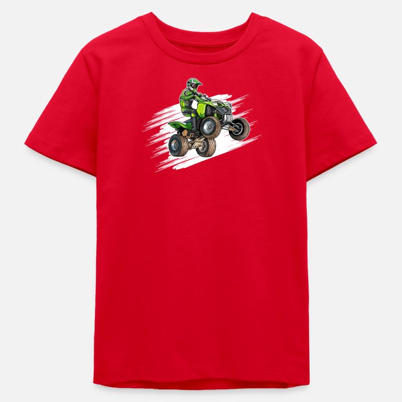 Moto, Quad - T-shirt ado bio Stanley/Stella - rouge