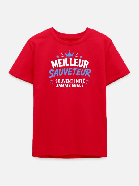 Bester Rettungsschwimmer aller Zeiten - Teenager Organic T-Shirt Mini Creator von Stanley/Stella - Rot