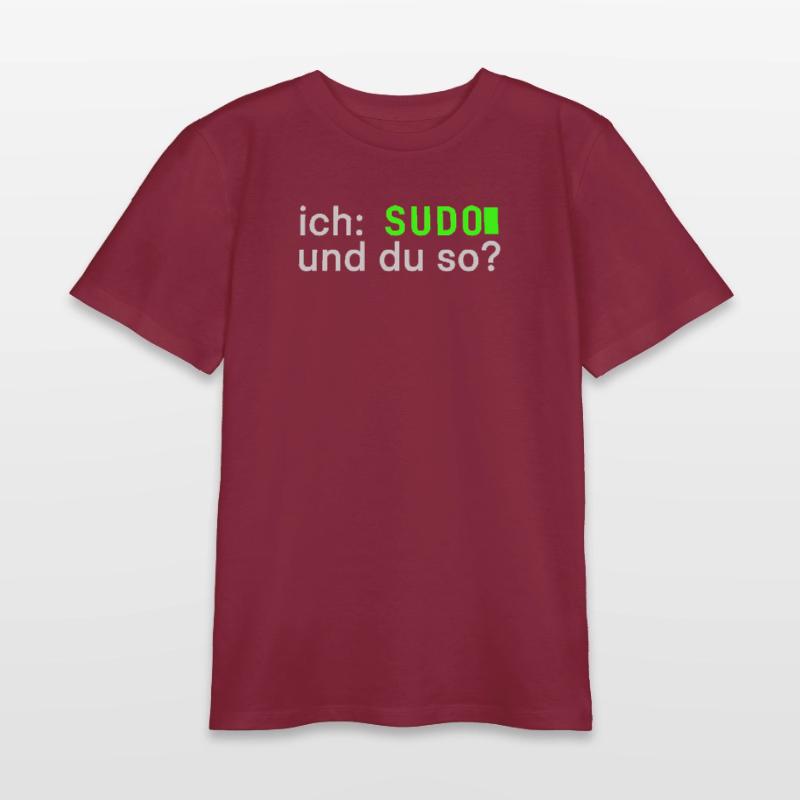 ich: SUDO und du so? Linux Spruch - Programmierer Teenager Organic T-Shirt Mini Creator von Stanley/Stella