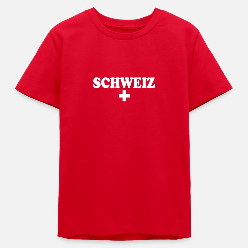 suisse - T-shirt ado bio Stanley/Stella - rouge