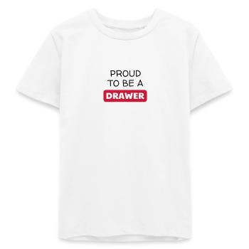 Zeichnung / Zeichner / Drawing / Drawer - Teenager Organic T-Shirt Mini Creator von Stanley/Stella - Weiß - Vorne