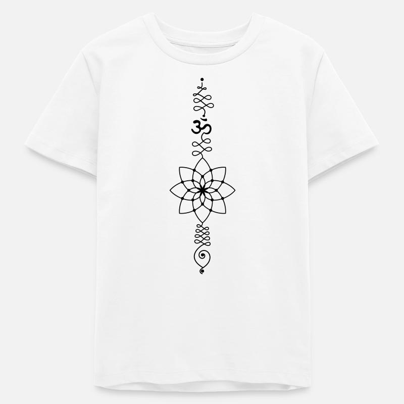 OM Totem – Pouvoir du Silence Intérieur - T-shirt ado bio Stanley/Stella - blanc