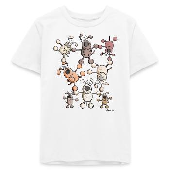Hunde Zirkus - Teenager Organic T-Shirt Mini Creator von Stanley/Stella - Weiß - Vorne