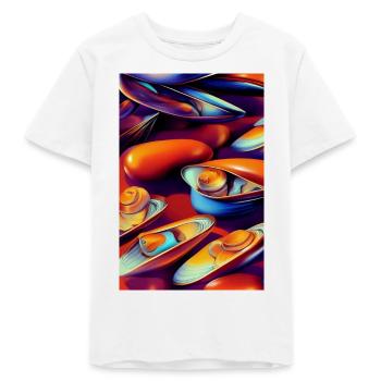 Mussels - Teens Organic T-shirt by Stanley/Stella - white - Front