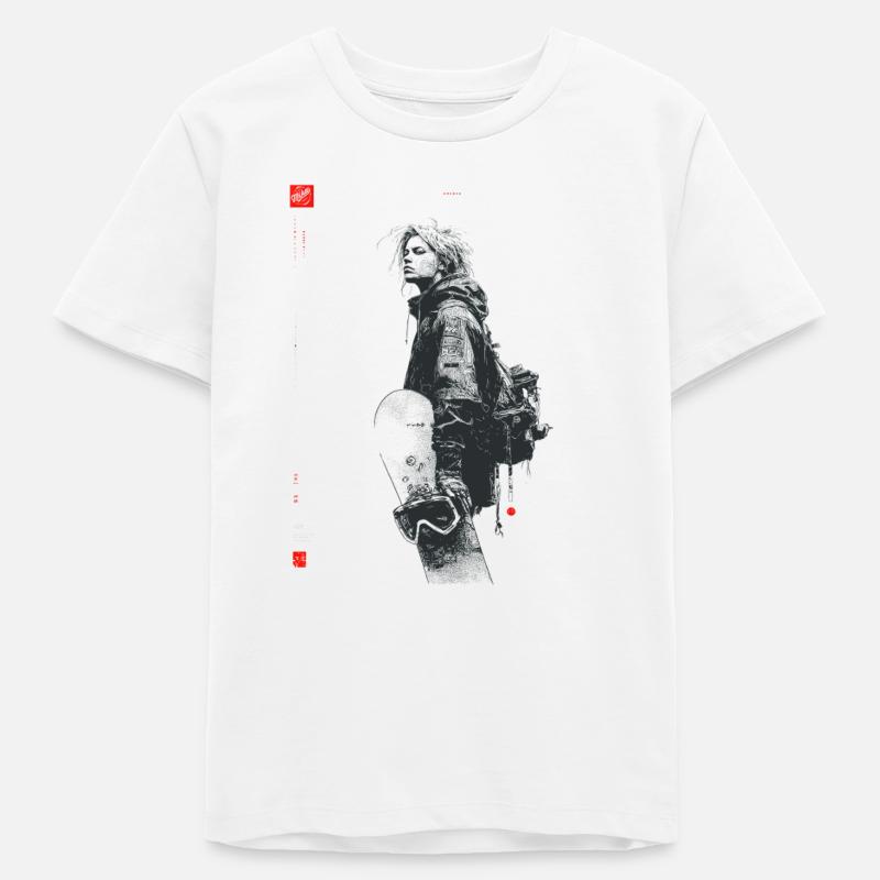 Dark silhouette with dread - Teens Organic T-shirt by Stanley/Stella - white