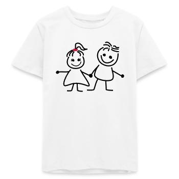 gret und fred - Teenager Organic T-Shirt Mini Creator von Stanley/Stella - Weiß - Vorne