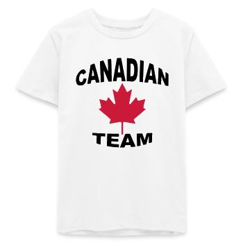 Canadian team - T-shirt ado bio Stanley/Stella - blanc - Devant