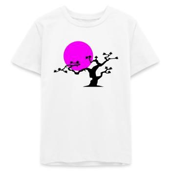 Japanese Tree - Teens Organic T-shirt by Stanley/Stella - white - Front
