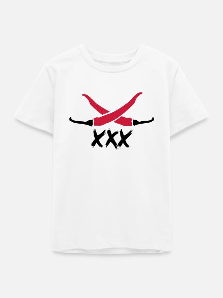 Chilli XXX - Teenager Organic T-Shirt Mini Creator von Stanley/Stella - Weiß