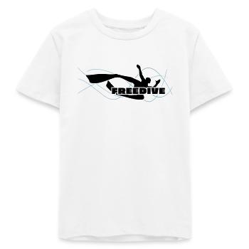 Bi-Fin Freedive Apnea - Teens Organic T-shirt by Stanley/Stella - white - Front