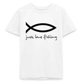 fish - Teenager Organic T-Shirt Mini Creator von Stanley/Stella - Weiß - Vorne