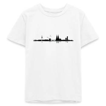 Köln Skyline - Teenager Organic T-Shirt Mini Creator von Stanley/Stella - Weiß - Vorne