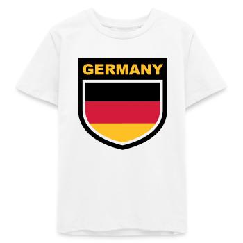 germany_emblem - Teenager Organic T-Shirt Mini Creator von Stanley/Stella - Weiß - Vorne