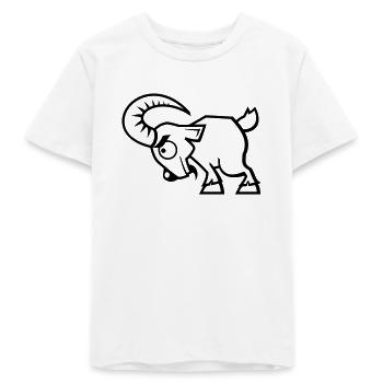 vl066a_streithammel_1c - Teenager Organic T-Shirt Mini Creator von Stanley/Stella - Weiß - Vorne