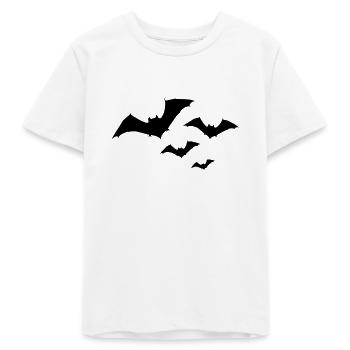 Halloween Fledermaus Schwarm 1c - Teenager Organic T-Shirt Mini Creator von Stanley/Stella - Weiß - Vorne