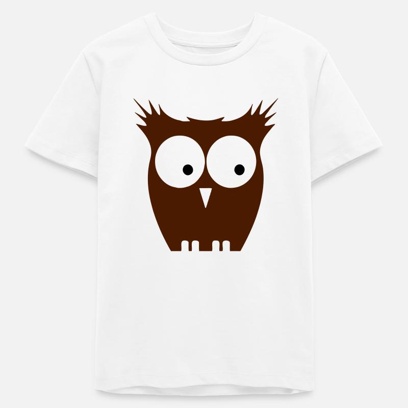 Owl - Teens Organic T-shirt by Stanley/Stella - white