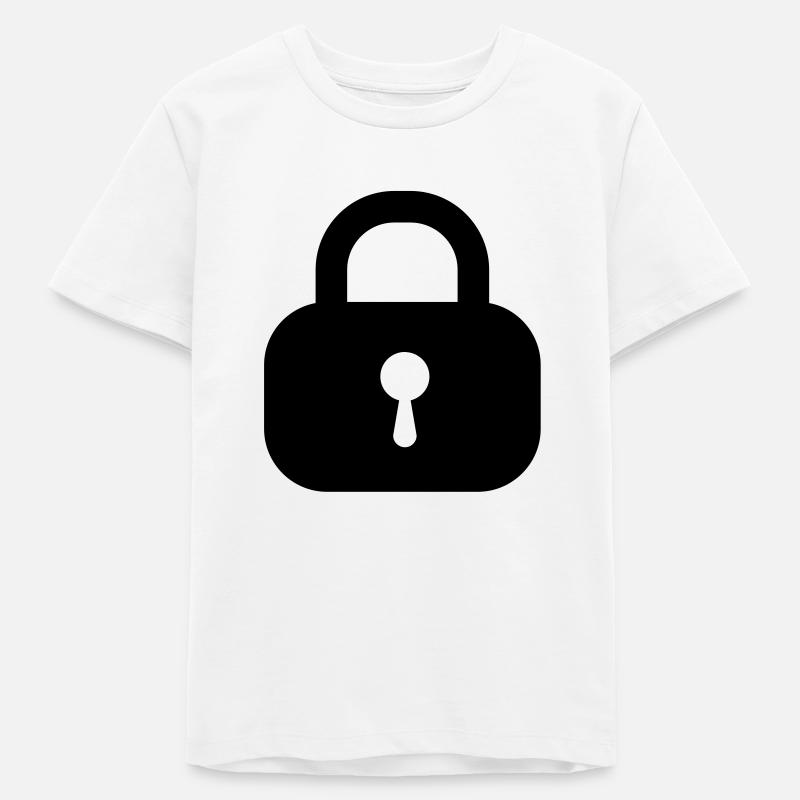 lock closed - T-shirt ado bio Stanley/Stella - blanc