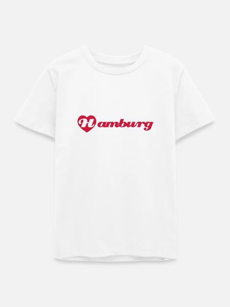 I love Hamburg - Teenager Organic T-Shirt Mini Creator von Stanley/Stella - Weiß
