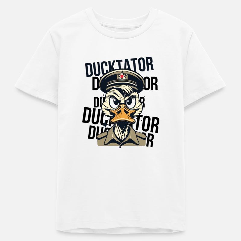 Ducktator - T-shirt ado bio Stanley/Stella - blanc