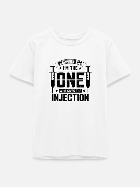 Nurse gives injection - Teenager Organic T-Shirt Mini Creator von Stanley/Stella - Weiß